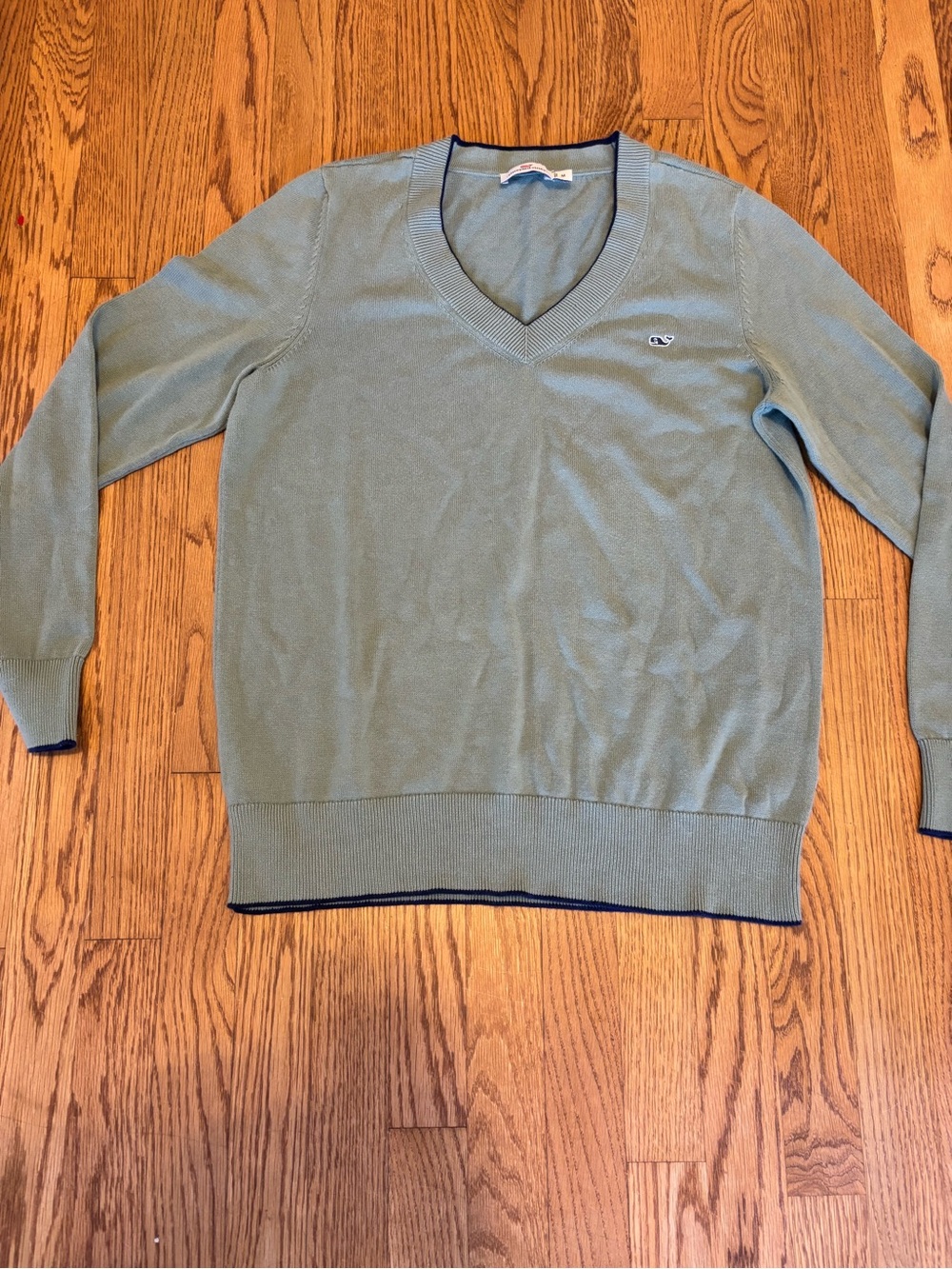Vineyard Vines Men’s Medium Olive Green Crew Neck Sweater 100% Cotton